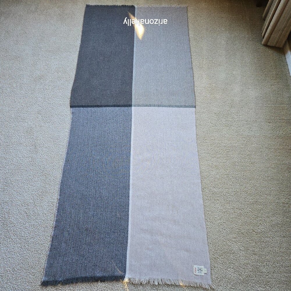 Avoca Wool Cashmere 4 Panel Herringbone Oversized Scarf Ireland